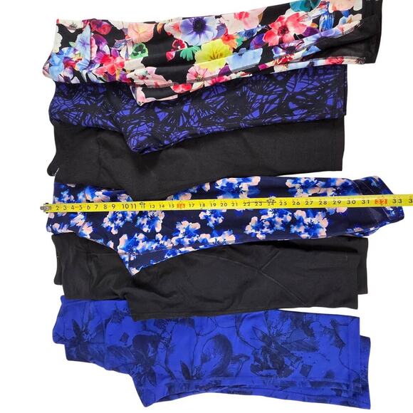 Old Navy Victoria Secret Leggings Print Colorful Vibrant Athleisure Set of 6 - Picture 2 of 9